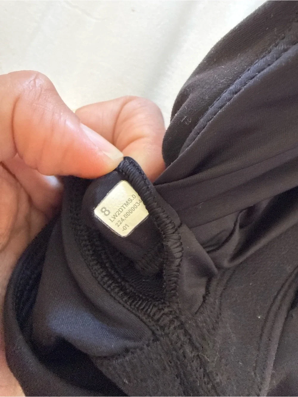 lululemon athletica black sports bra size 8